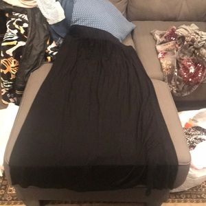 Black maxi skirt